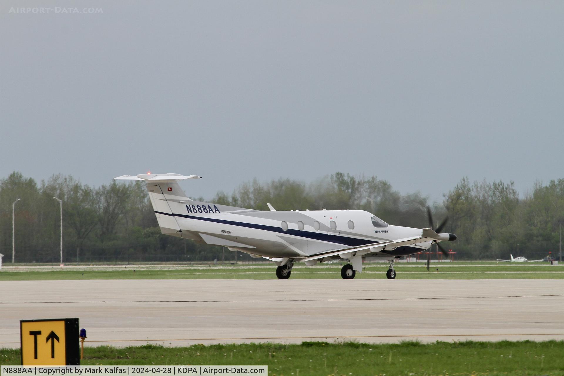 N888AA, 2009 Pilatus PC-12/47E C/N 1177, PC12 ABBETT AIR LLC Pilatus PC-12/47E departing 20R KDPA