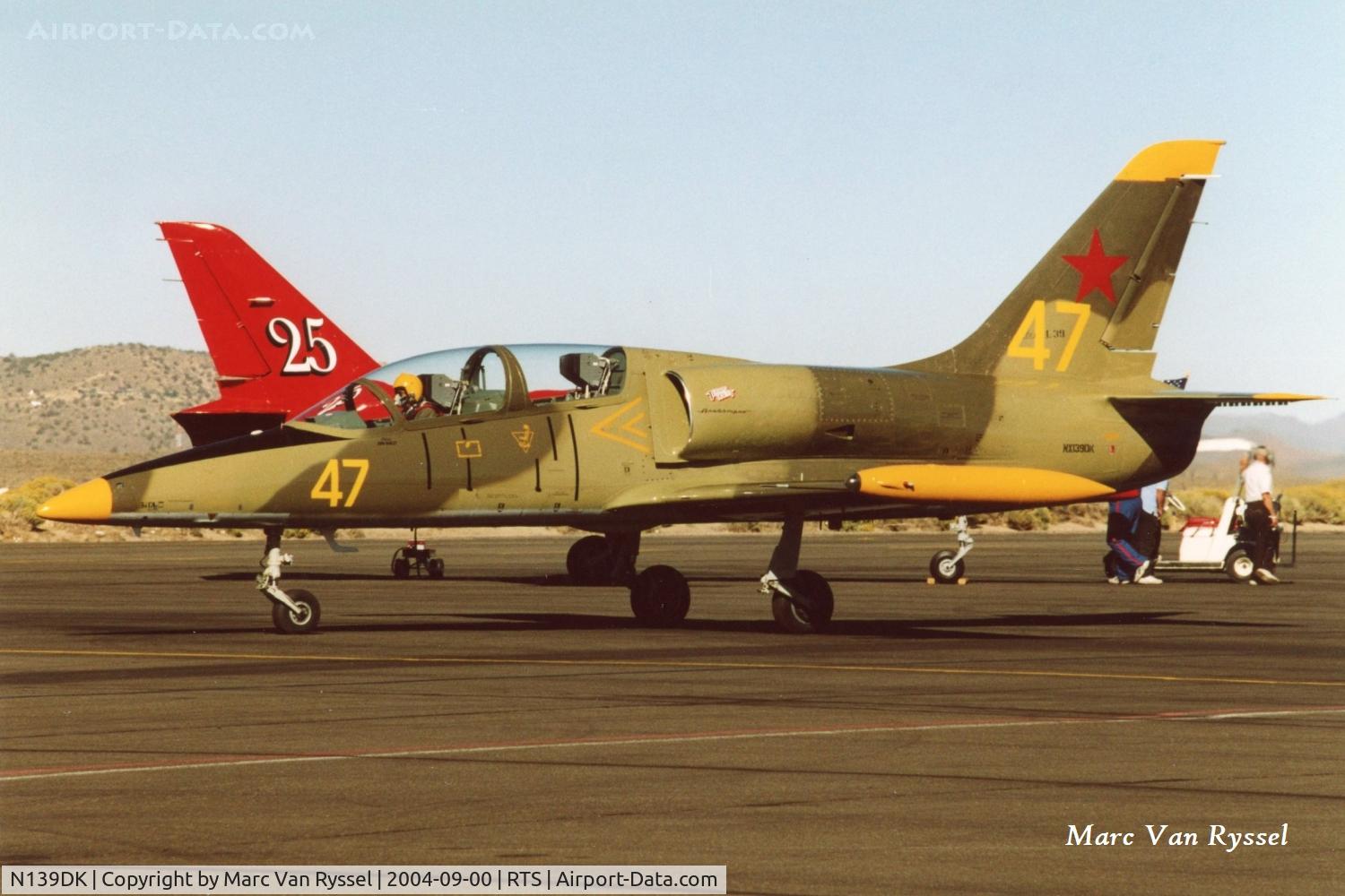 N139DK, 1989 Aero L-39C Albatros C/N 934874, N139DK race #47 at Reno Air Races 2004,pilot was John Bagley.