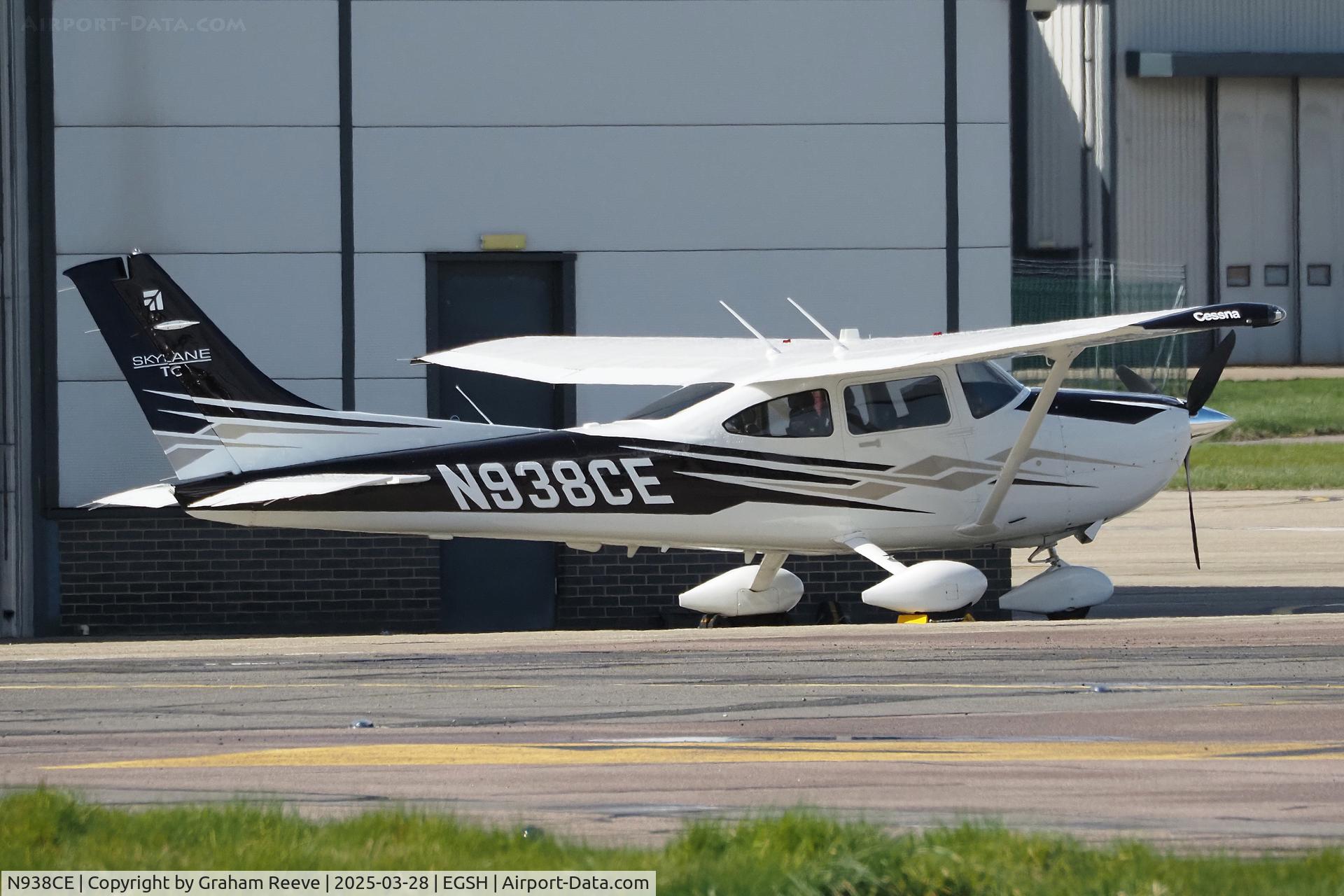 N938CE, 2024 Cessna T182T Turbo Skylane Turbo Skylane C/N T18209138, Parked at Norwich.