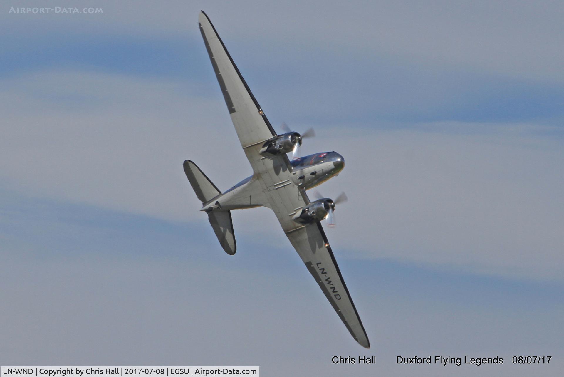 LN-WND, 1943 Douglas C-53D-DO Skytrooper (DC-3A) C/N 11750, Duxford Flying Legends 2017