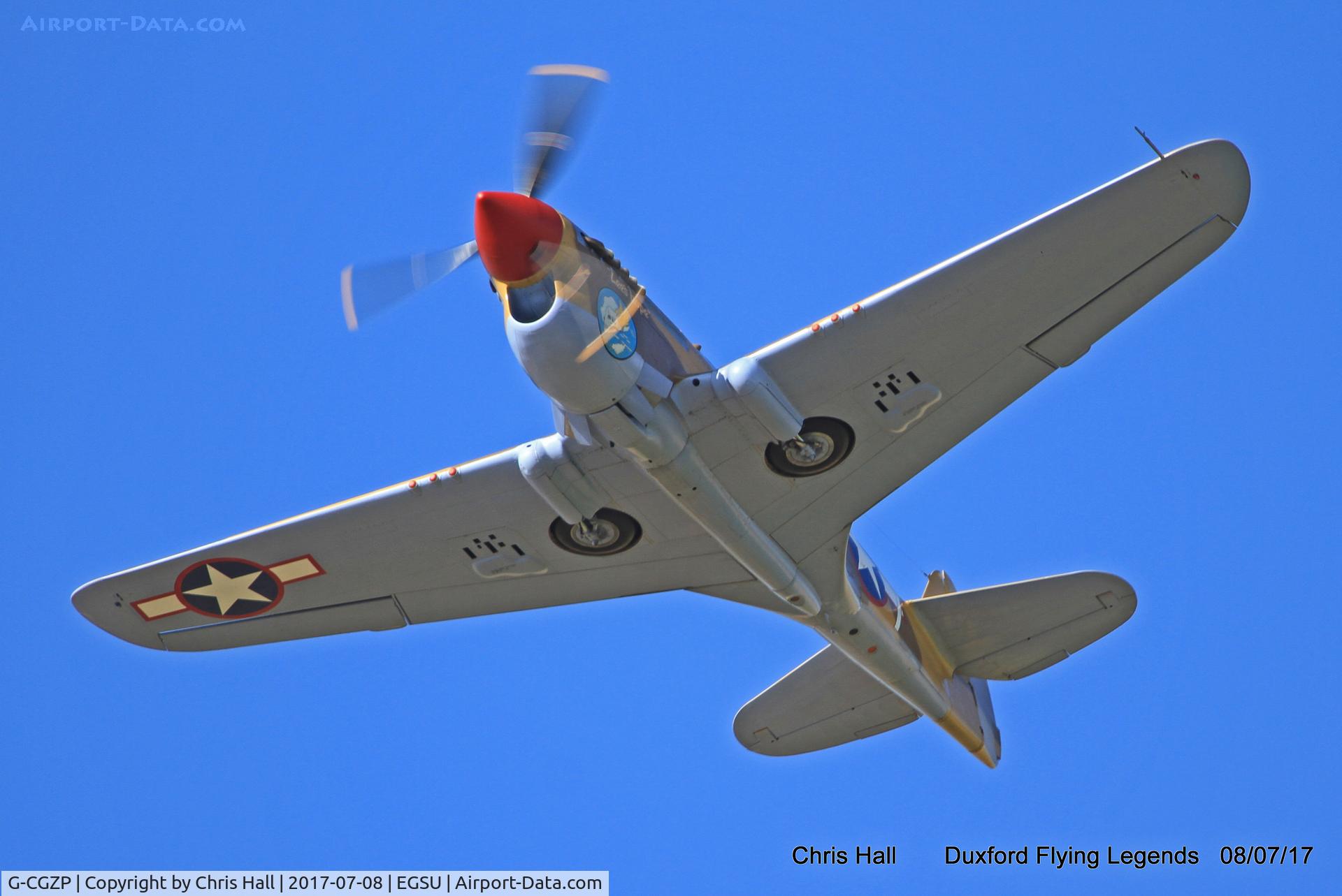 G-CGZP, 1942 Curtiss P-40F Warhawk C/N 19503, Duxford Flying Legends 2017