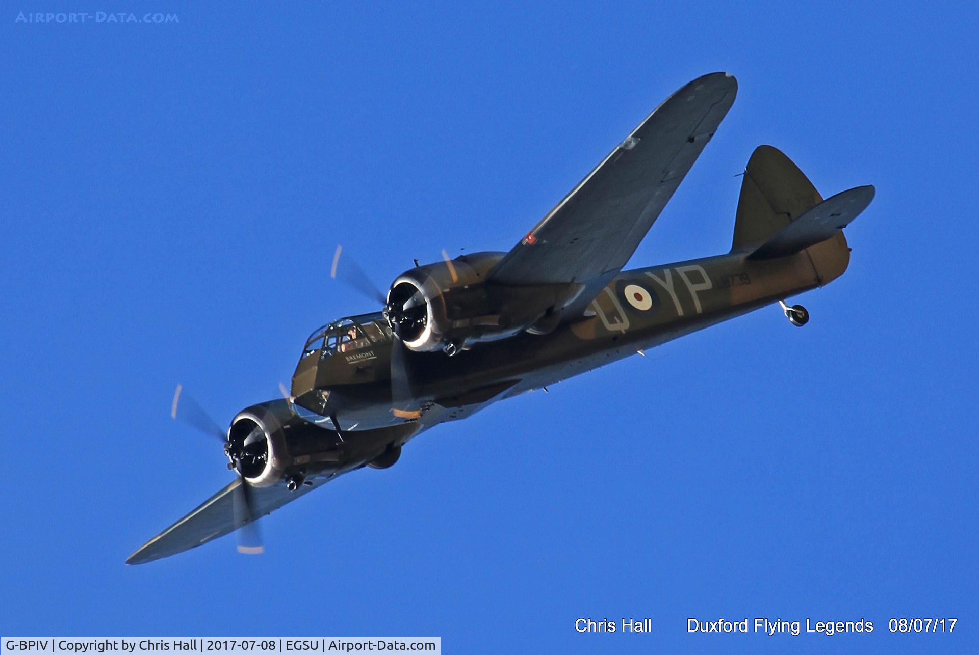 G-BPIV, 1943 Bristol 149 Bolingbroke Mk.IVT C/N 10201, Duxford Flying Legends 2017