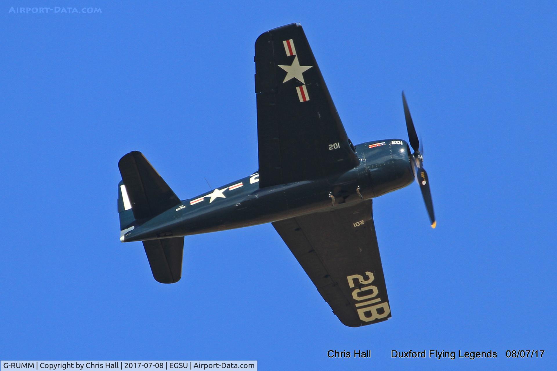 G-RUMM, 1948 Grumman F8F-2 (G58) Bearcat C/N D.1088, Duxford Flying Legends 2017