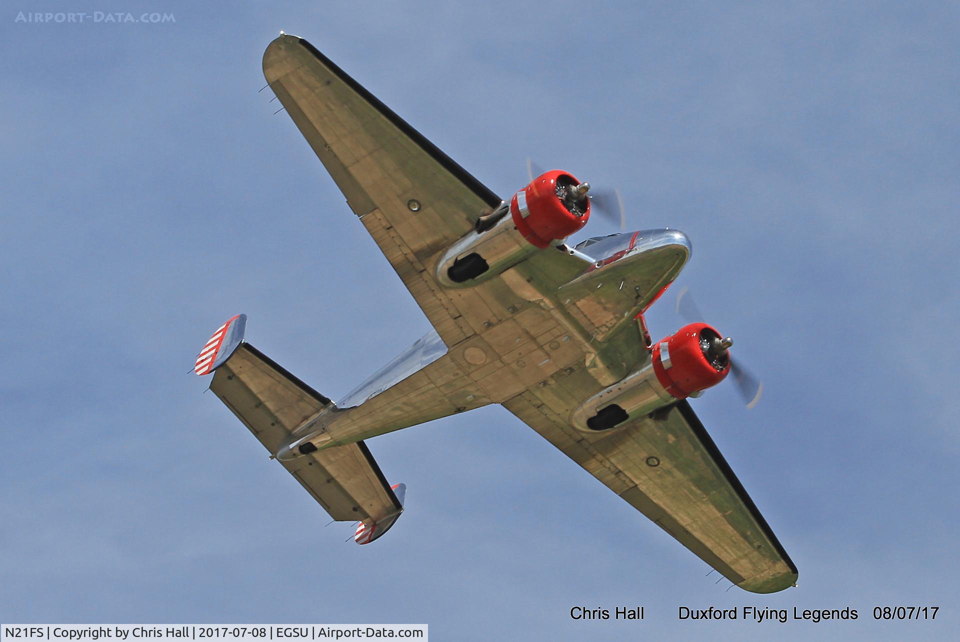 N21FS, 1952 Beech Expeditor 3NM C/N CA-138, Duxford Flying Legends 2017