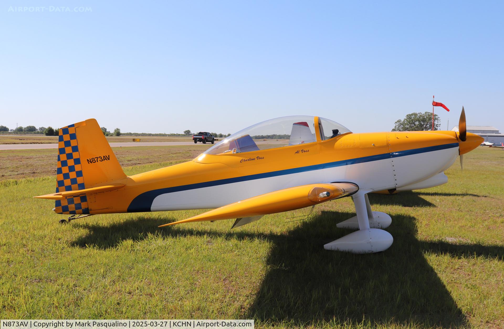 N873AV, 2007 Van's RV-8 C/N 81491, Vans RV-8