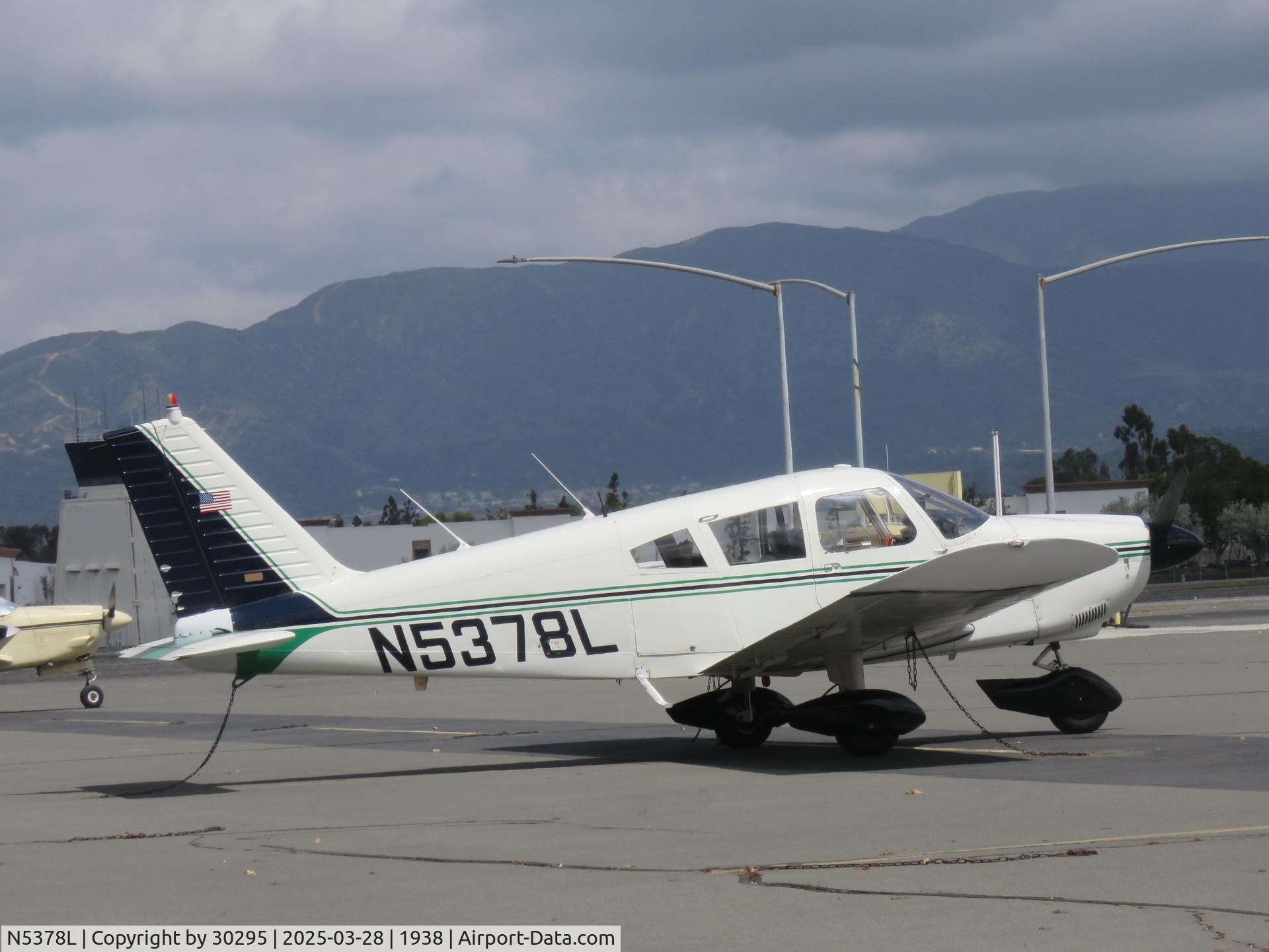 N5378L, 1968 Piper PA-28-180 C/N 28-4684, Parked
