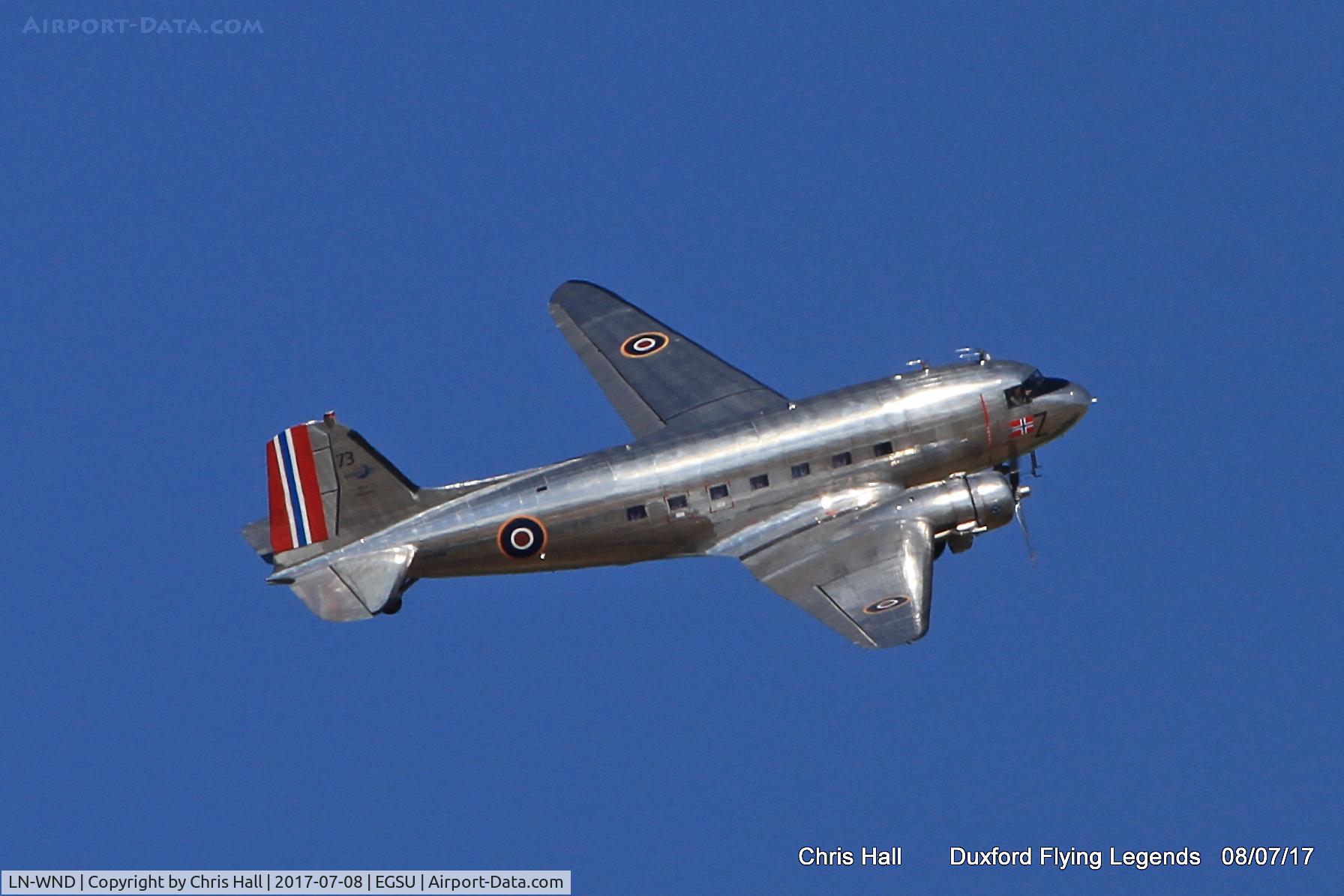 LN-WND, 1943 Douglas C-53D-DO Skytrooper (DC-3A) C/N 11750, Duxford Flying Legends 2017