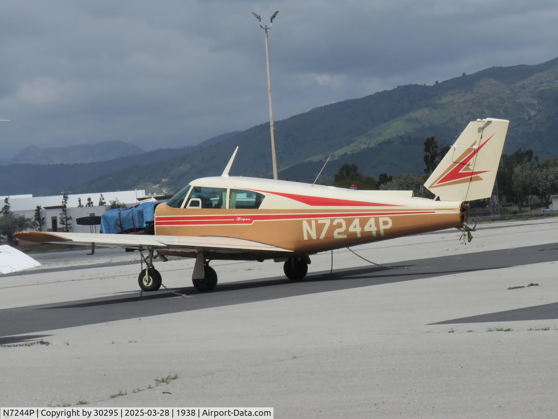 N7244P, 1961 Piper PA-24-250 Comanche C/N 24-2418, Engine & Tail work being done