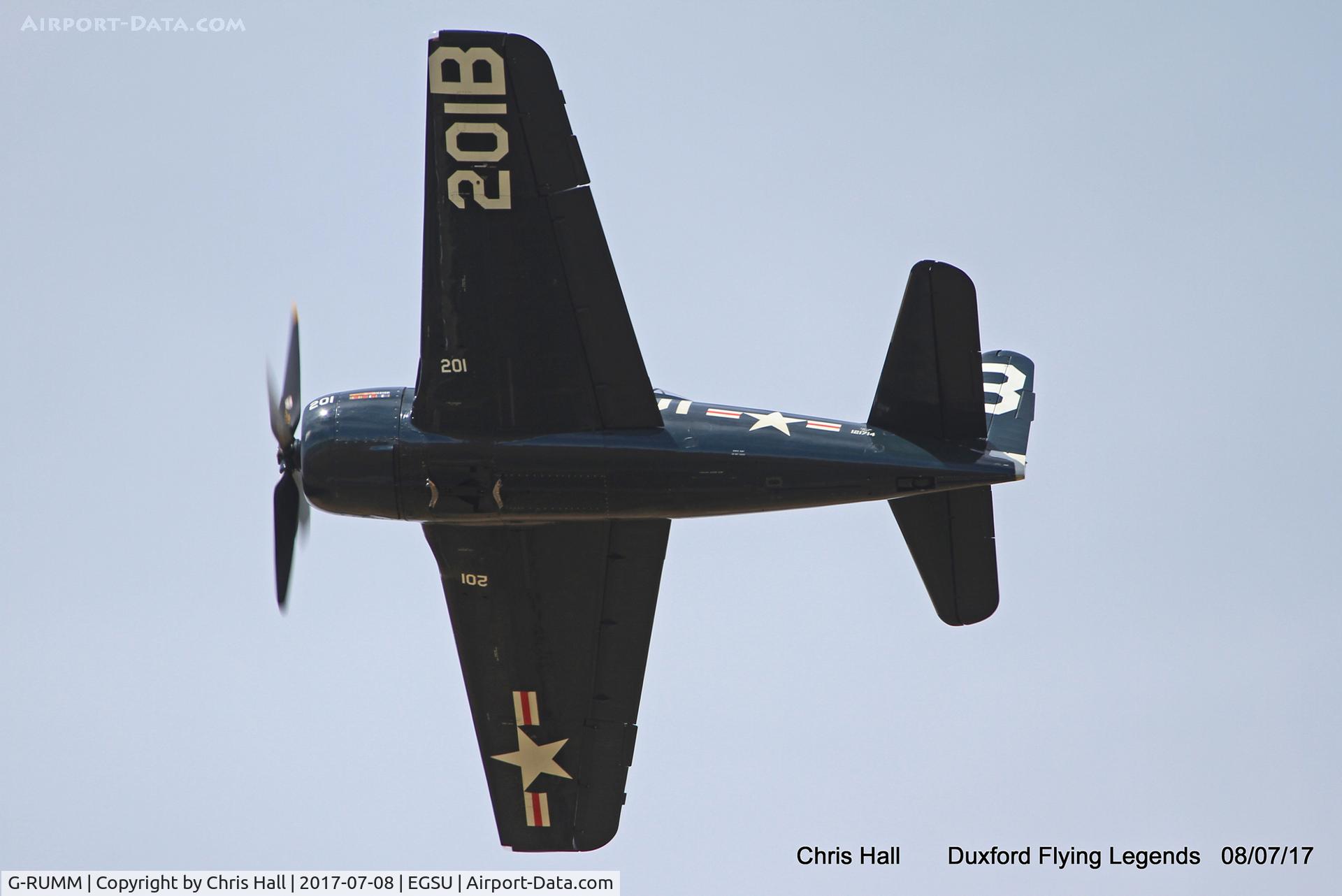 G-RUMM, 1948 Grumman F8F-2 (G58) Bearcat C/N D.1088, Duxford Flying Legends 2017