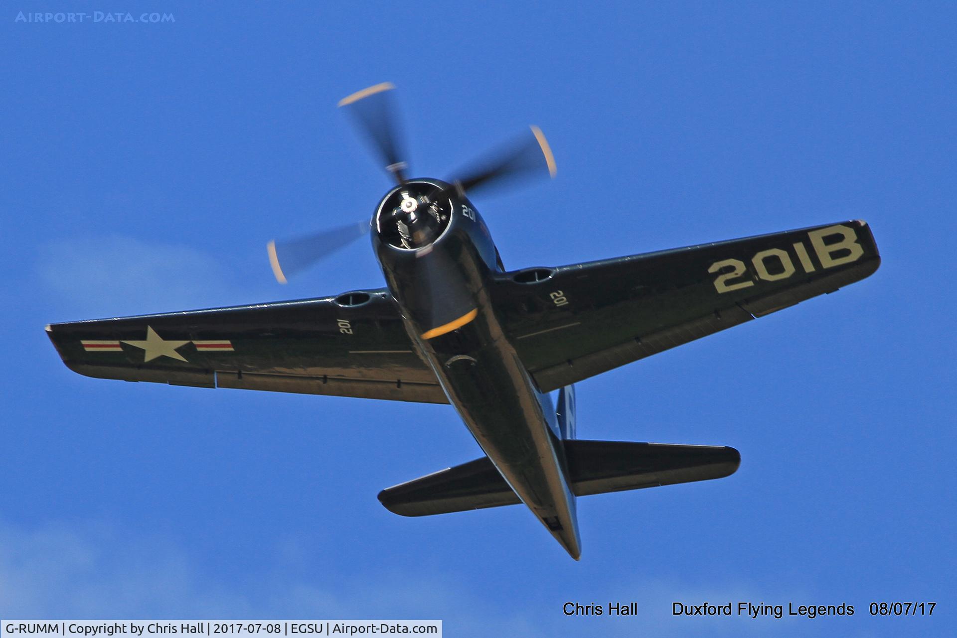 G-RUMM, 1948 Grumman F8F-2 (G58) Bearcat C/N D.1088, Duxford Flying Legends 2017