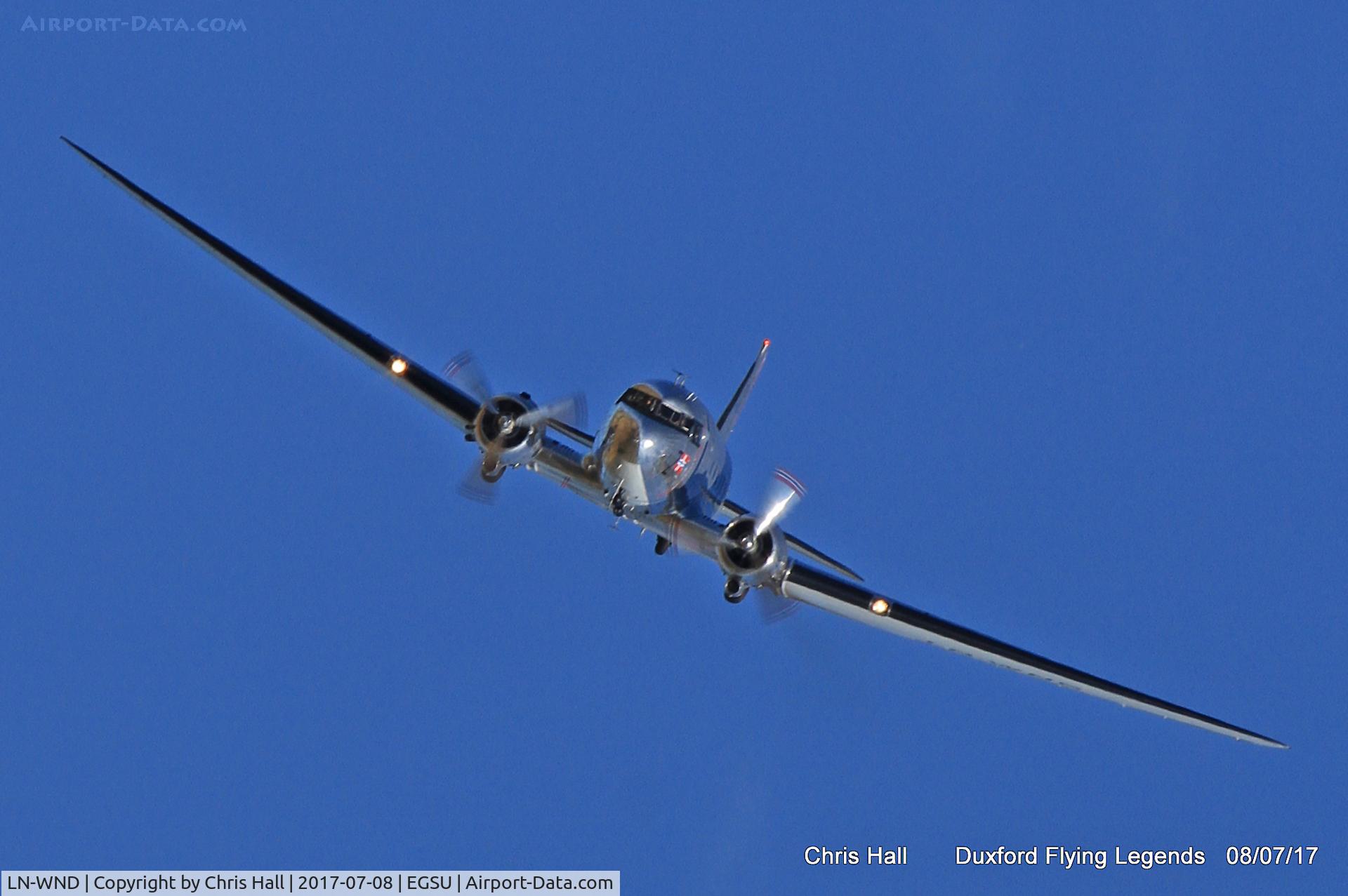 LN-WND, 1943 Douglas C-53D-DO Skytrooper (DC-3A) C/N 11750, Duxford Flying Legends 2017