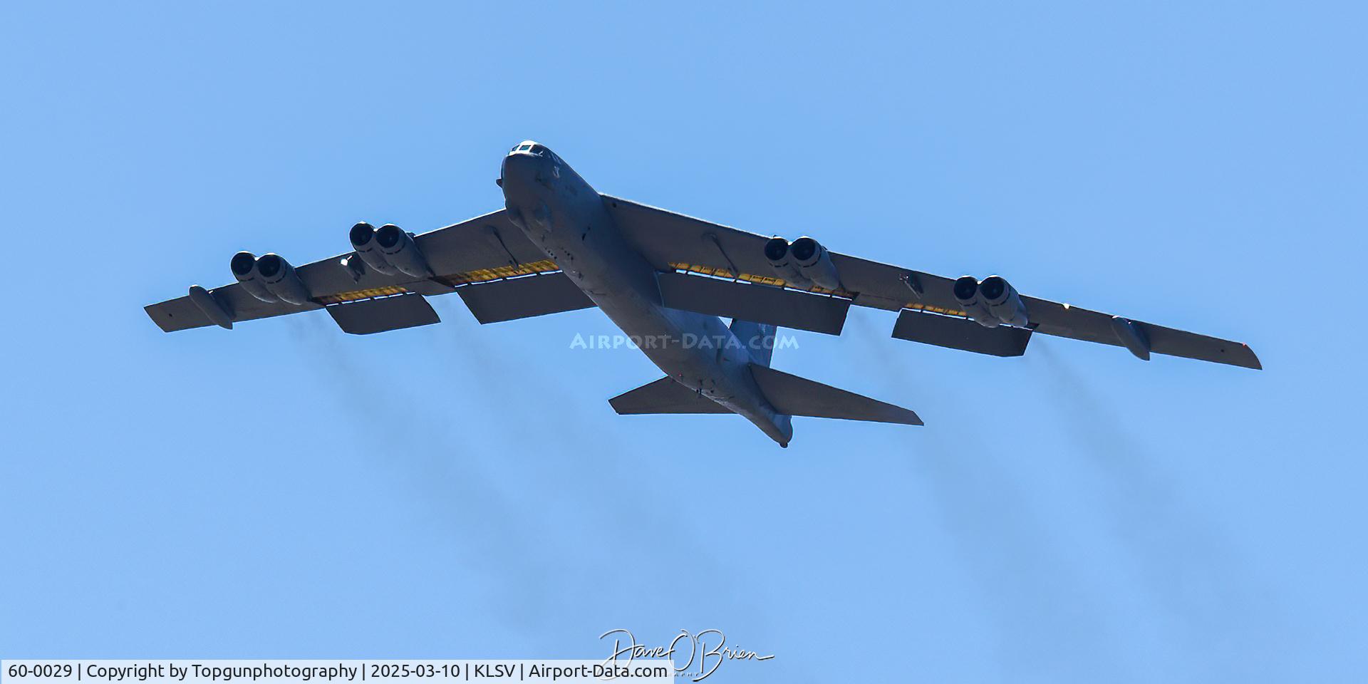 60-0029, 1960 Boeing B-52H Stratofortress C/N 464394, BISON41 opens up Red Flag 25-2 as the first aircraft departing Monday afternoon