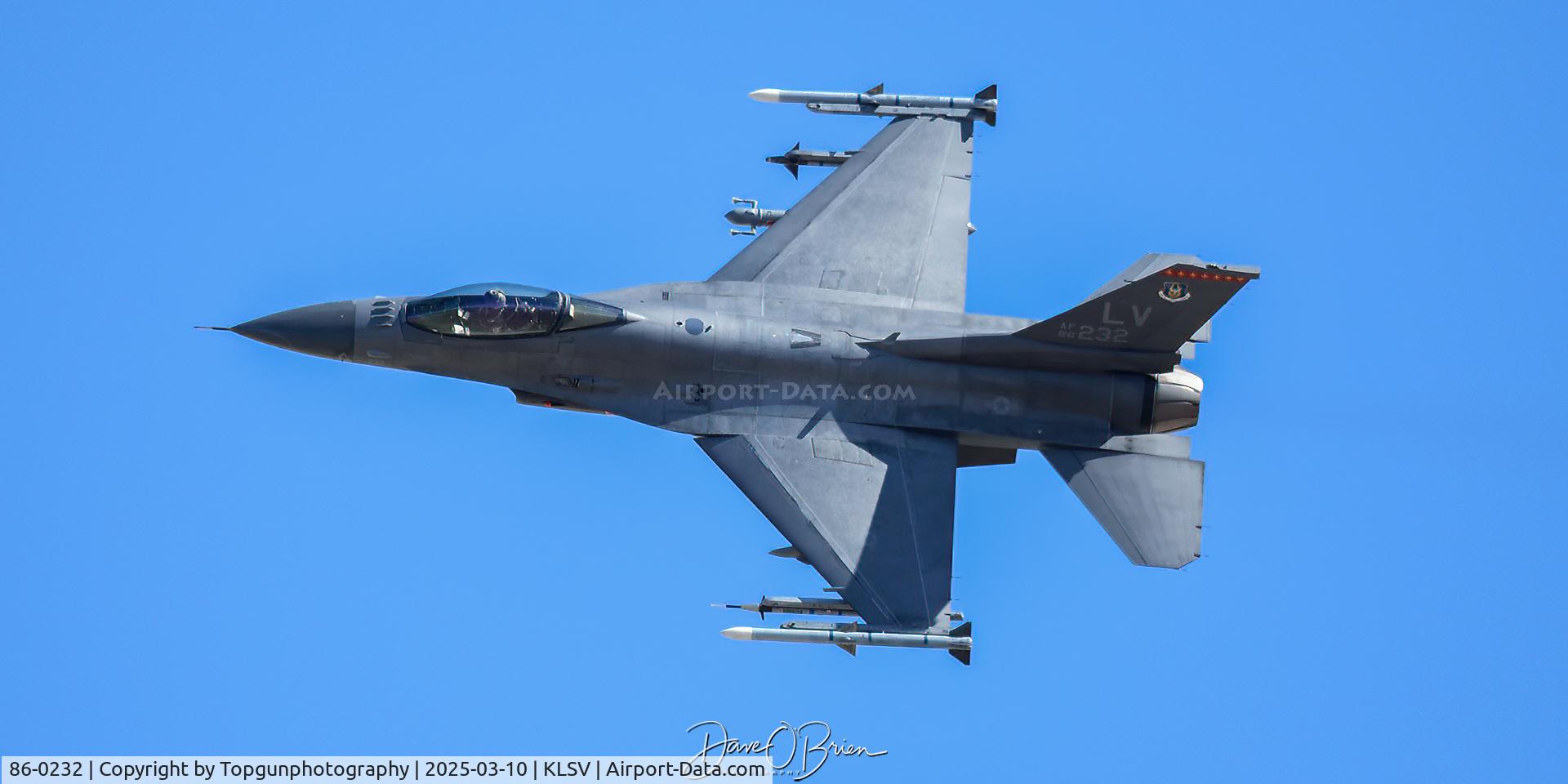 86-0232, 1986 General Dynamics F-16C Fighting Falcon C/N 5C-338, CAJUN42 on the FLEX departure
