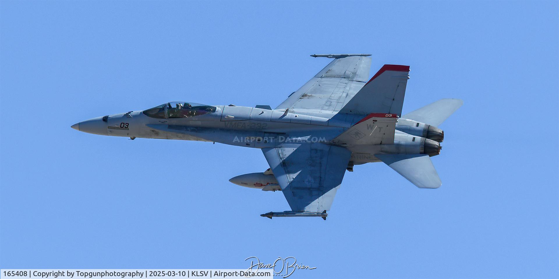 165408, McDonnell Douglas F/A-18C Hornet C/N 1452/C465, DEVIL44 off RW3L