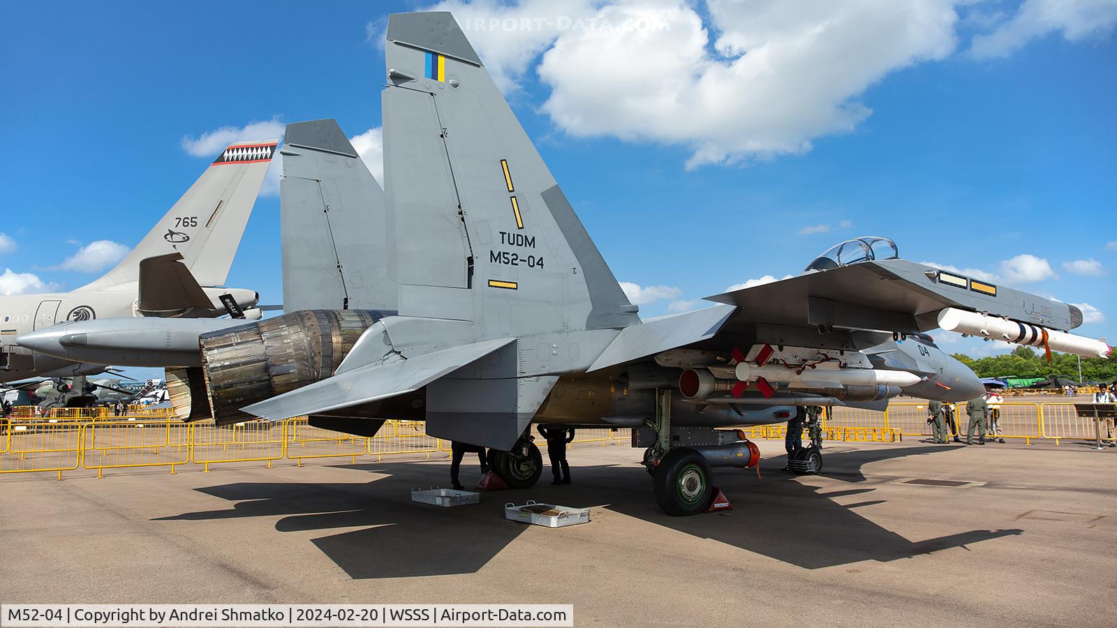 M52-04, Sukhoi Su-30MKM Flanker C/N 10MK3104, Singapore airshow,