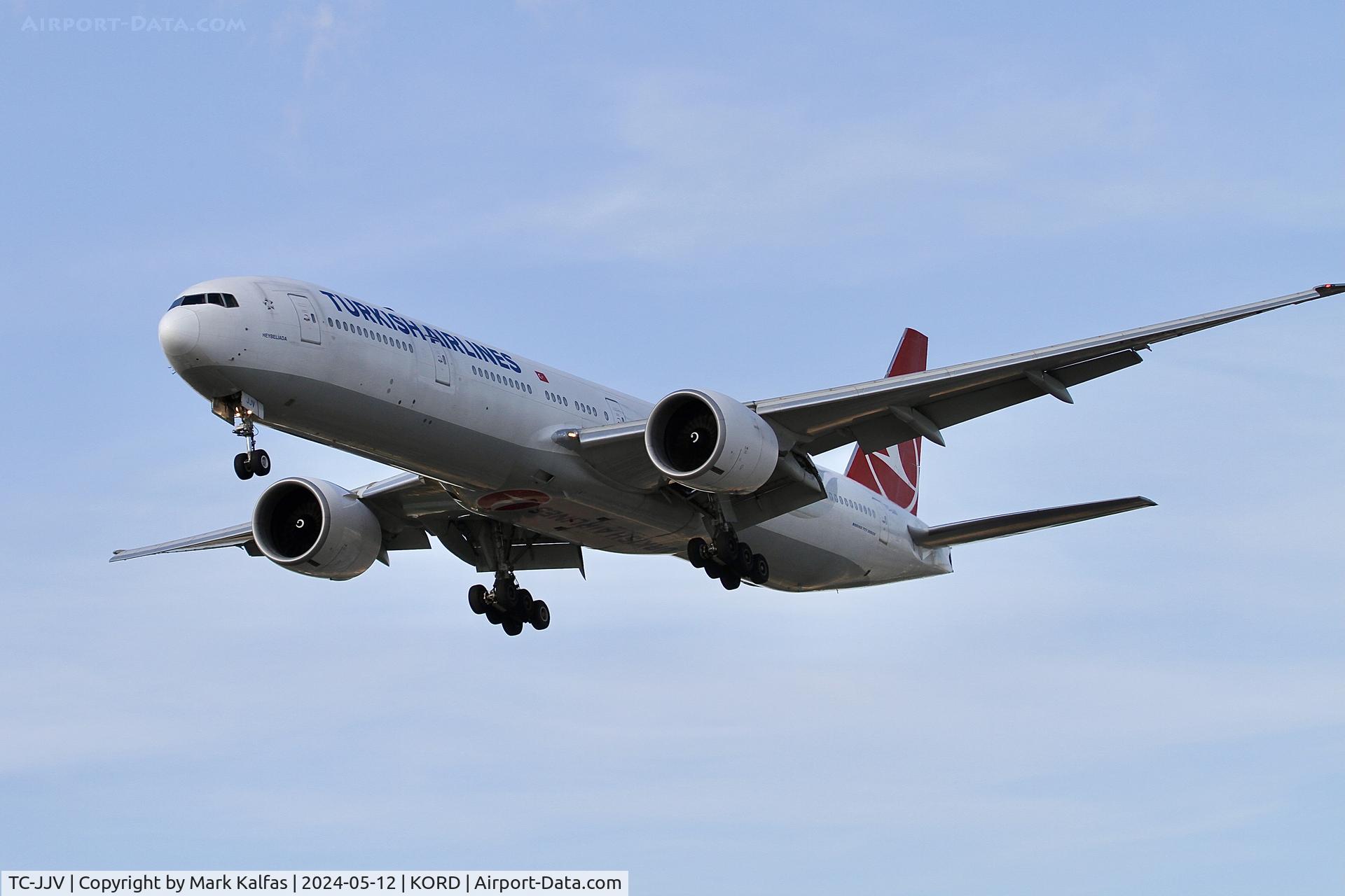 TC-JJV, 2015 Boeing 777-3F2/ER C/N 44119, B773 Turkish Airlines Boeing 777-3F2/ER TC-JJV arriving 28C KORD