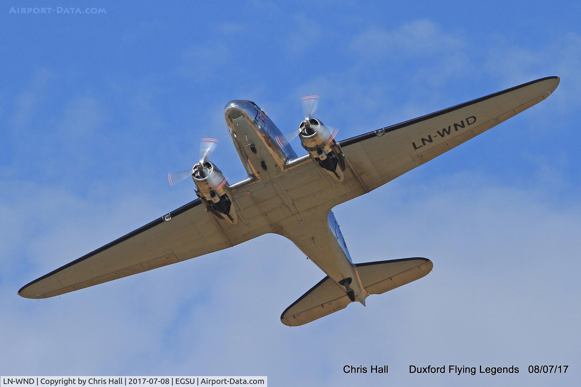 LN-WND, 1943 Douglas C-53D-DO Skytrooper (DC-3A) C/N 11750, Duxford Flying Legends 2017