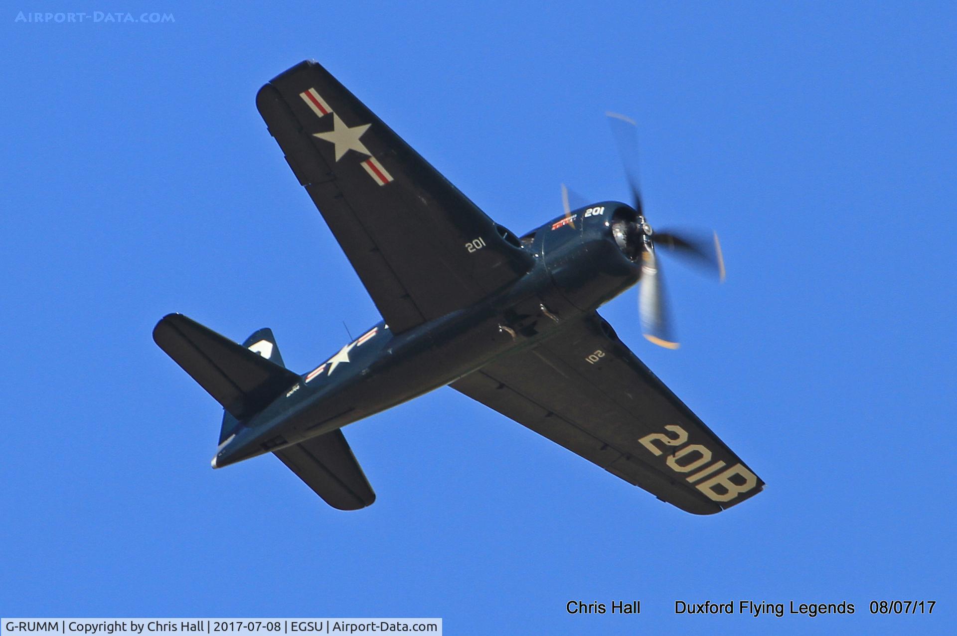 G-RUMM, 1948 Grumman F8F-2 (G58) Bearcat C/N D.1088, Duxford Flying Legends 2017