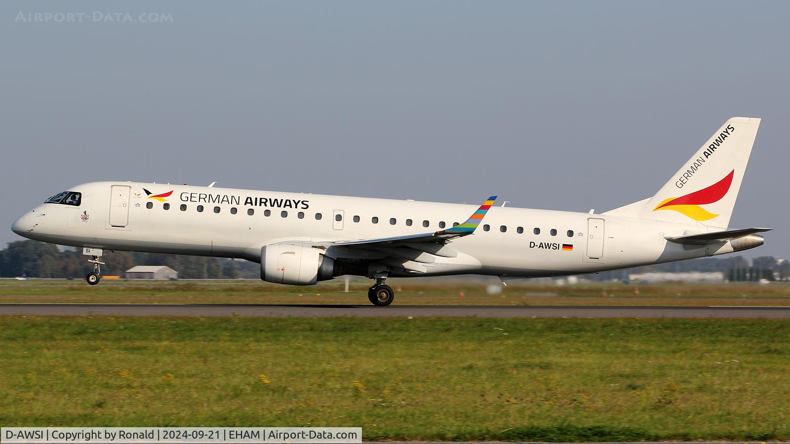D-AWSI, 2007 Embraer 190LR (ERJ-190-100LR) C/N 19000074, at eham