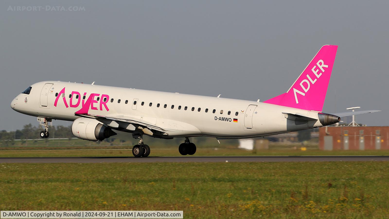D-AMWO, 2008 Embraer ERJ-190-100 C/N 19000165, at eham