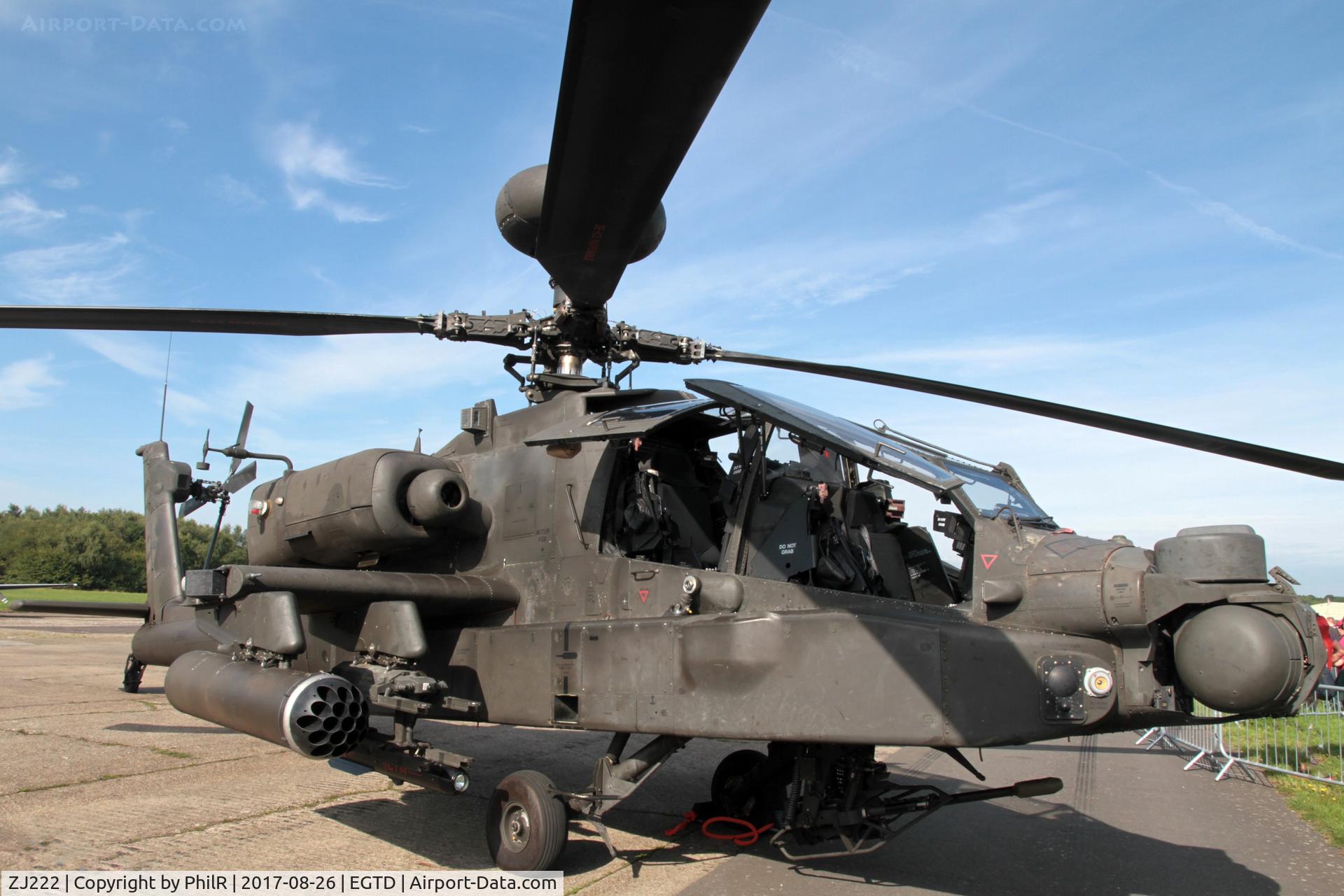 ZJ222, Westland Apache AH.1 C/N DU056/WAH056, ZJ222 2003 WAH Apache AH1 Wings & Wheels Dunsfold 