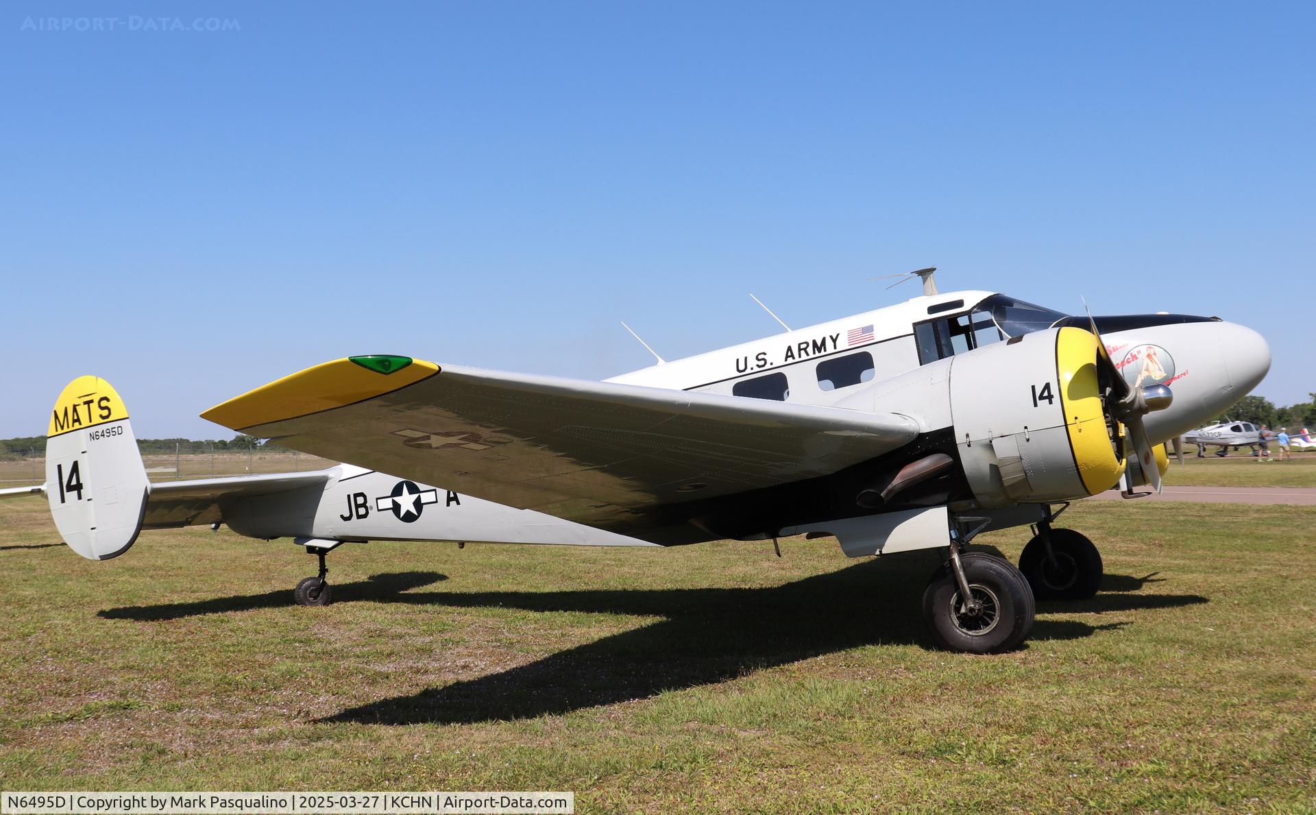 N6495D, 1960 Beech C-45H Expeditor C/N AF-449, Beech C-45H