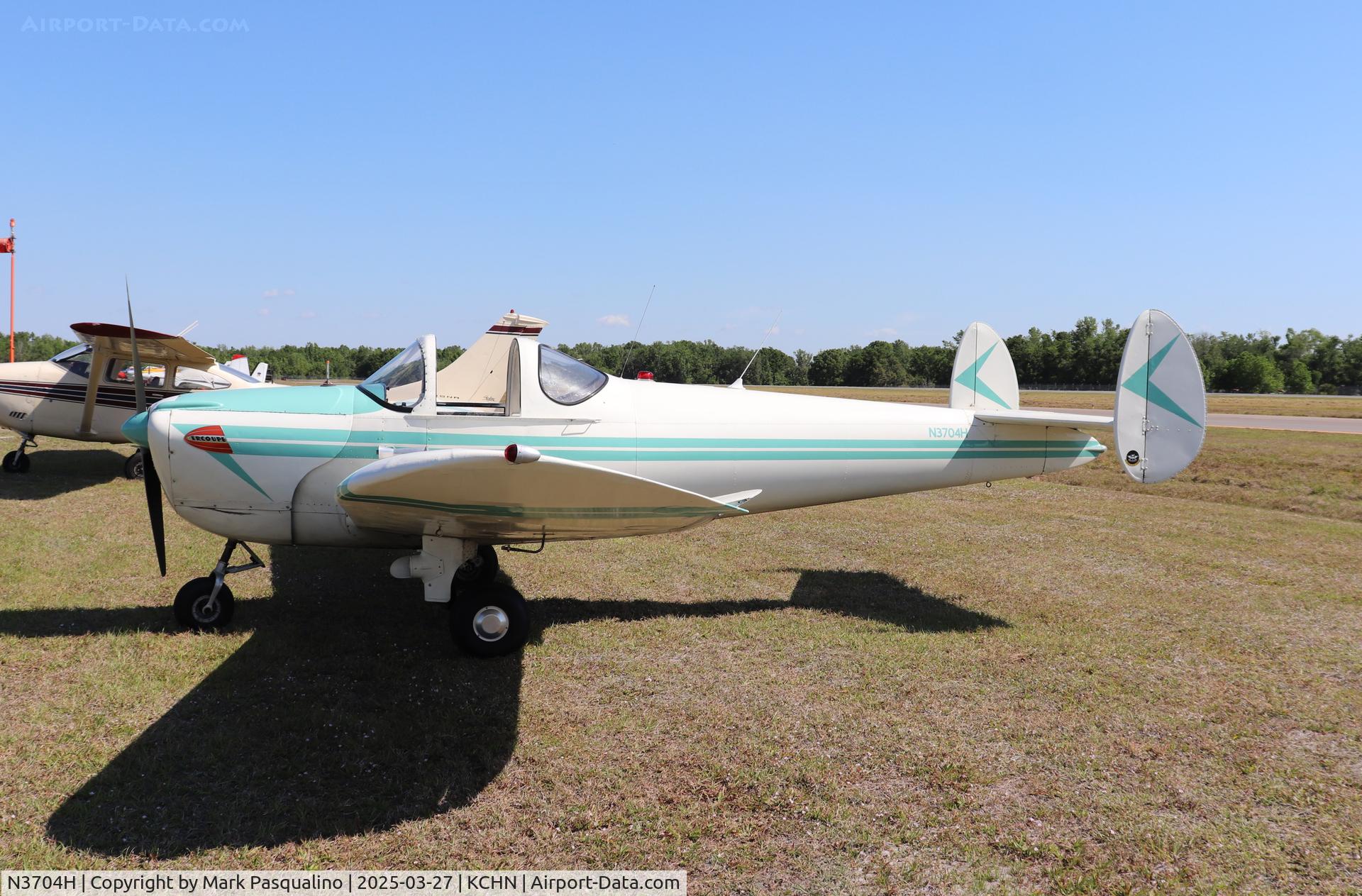 N3704H, 1946 Erco 415C Ercoupe C/N 4329, Ercoupe 415C