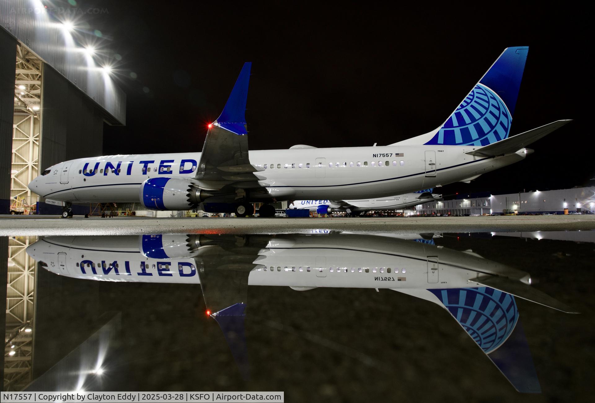 N17557, 2023 Boeing 737-9 MAX C/N 67584, SFO 2025