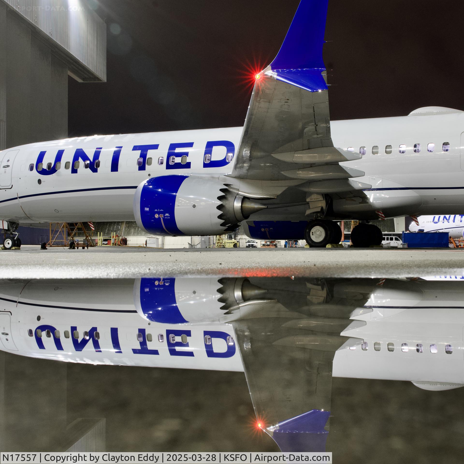 N17557, 2023 Boeing 737-9 MAX C/N 67584, SFO 2025