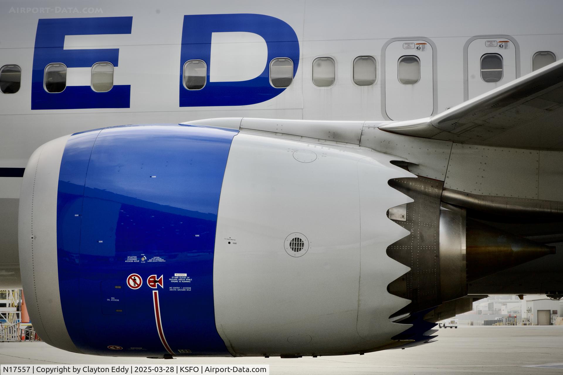 N17557, 2023 Boeing 737-9 MAX C/N 67584, SFO 2025