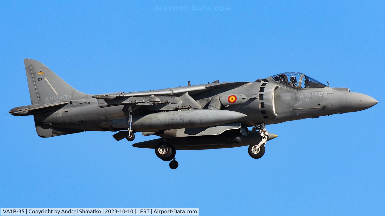 VA1B-35, McDonnell Douglas EAV-8B+ Matador II C/N SR1, Routine mission.