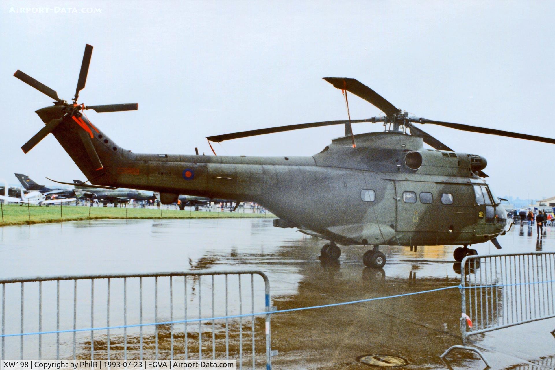 XW198, 1971 Westland Puma HC.1 C/N 1039/F9745, XW198 1971 Westland Puma HC1 RAF IAT 07.93(4)