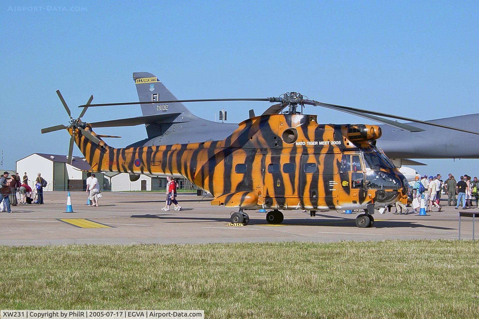 XW231, 1972 Westland Puma HC.1 C/N 1195, XW231 1972 Westland Puma HC2 RAF RIAT 17.07.05(1)