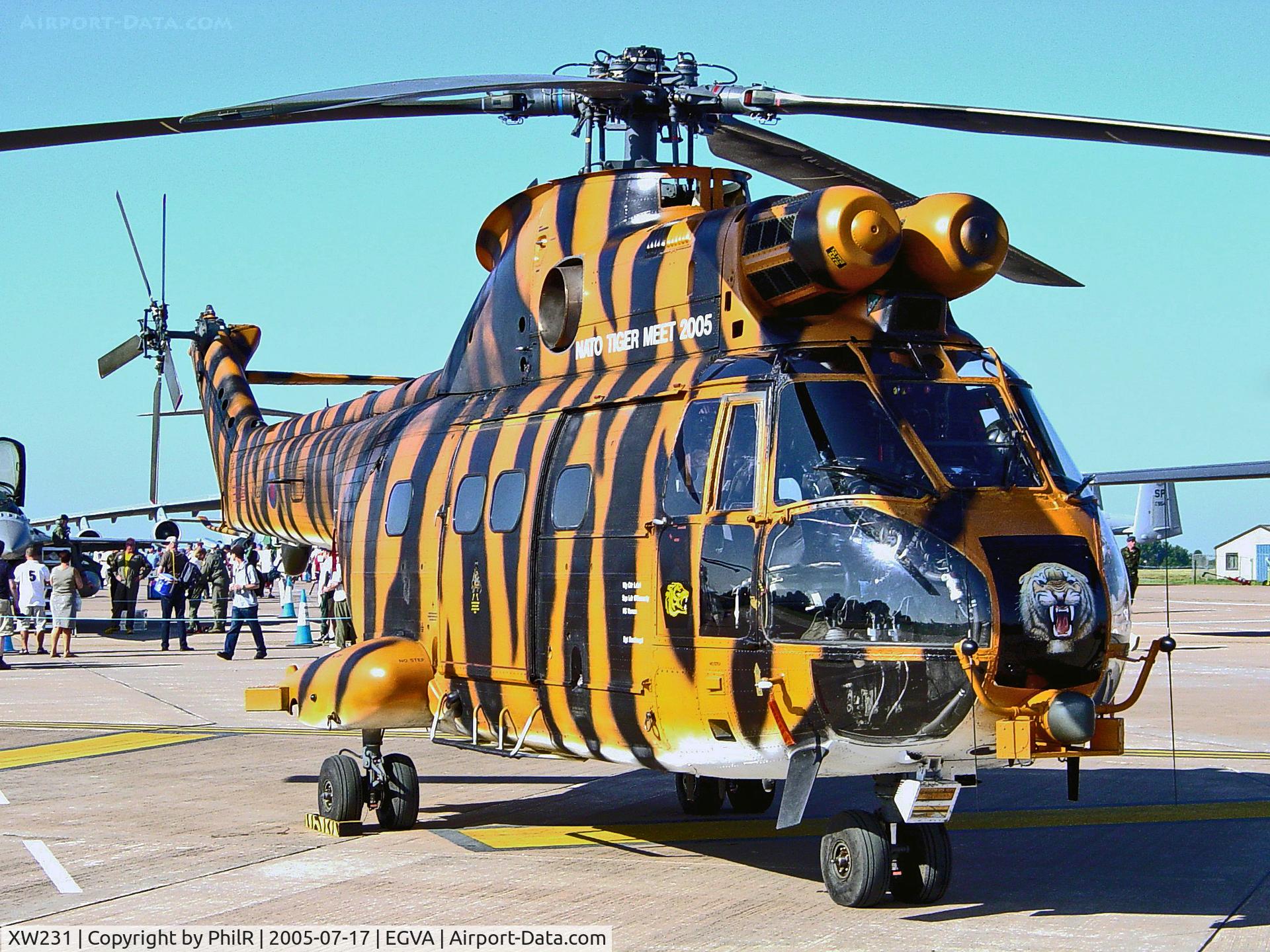 XW231, 1972 Westland Puma HC.1 C/N 1195, XW231 1972 Westland Puma HC2 RAF RIAT 17.07.05(1)