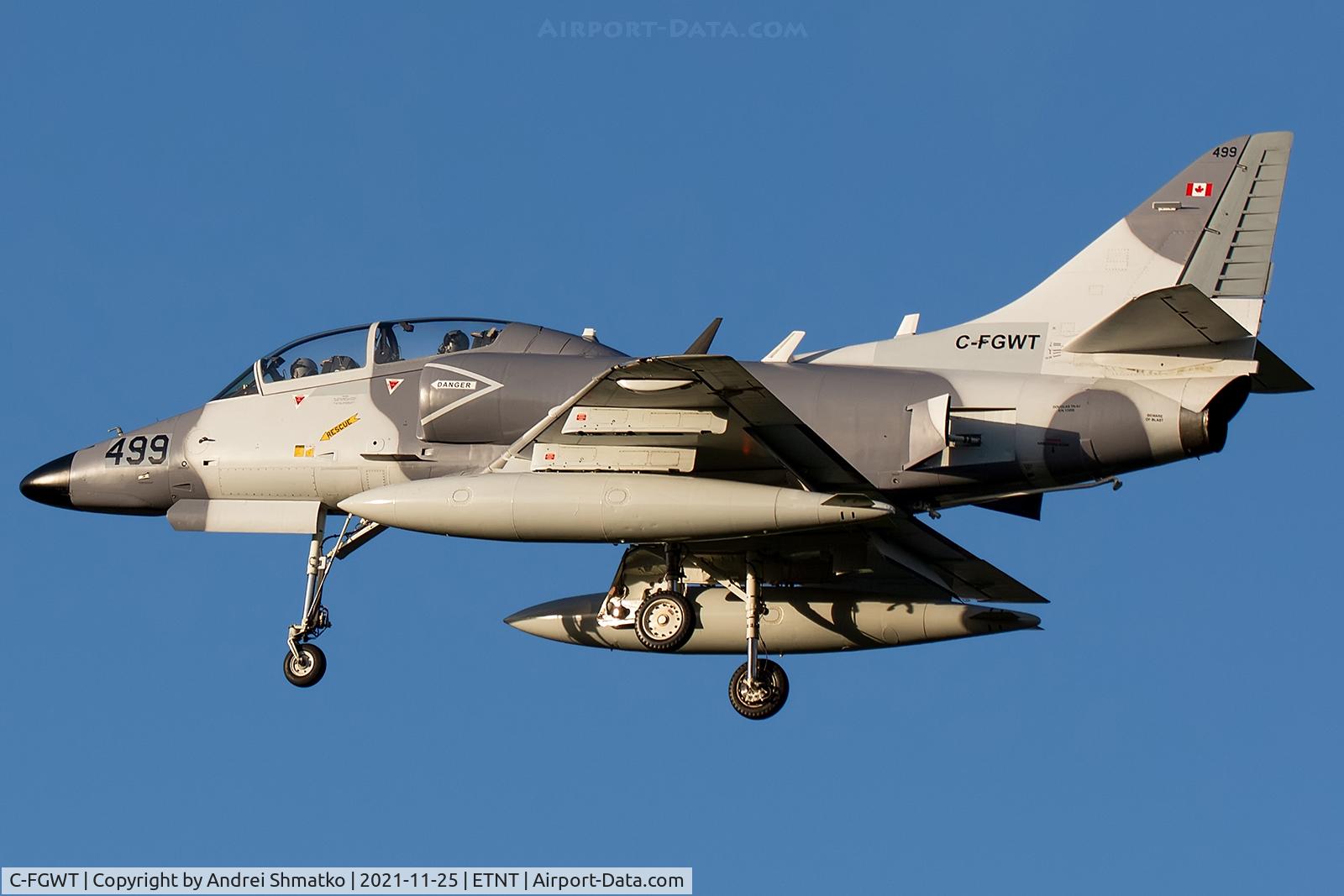 C-FGWT, McDonnell Douglas TA-4J C/N 13499, Routine training mission.