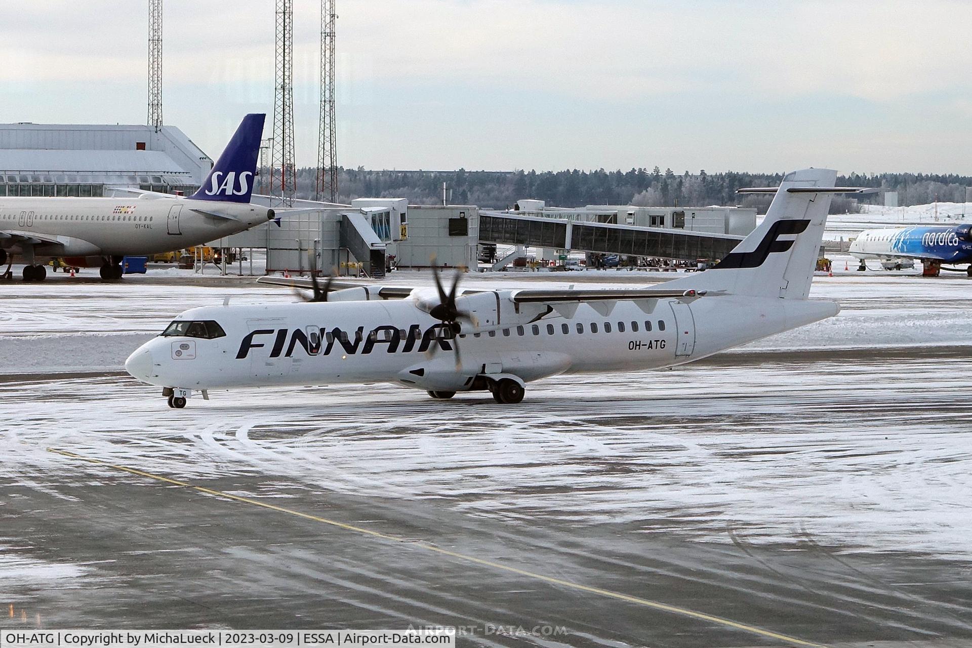 OH-ATG, 2007 ATR 72-212A C/N 757, At Arlanda