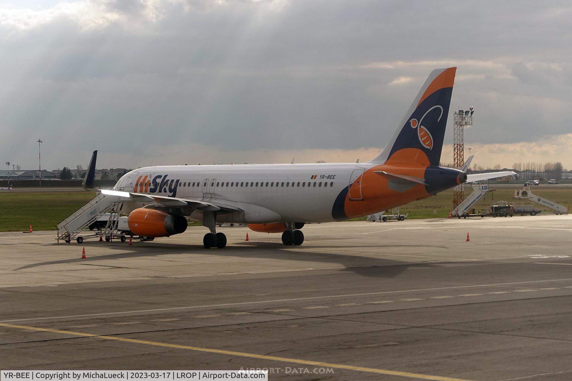 YR-BEE, 2014 Airbus A320-232 C/N 6223, At Henri Coanda