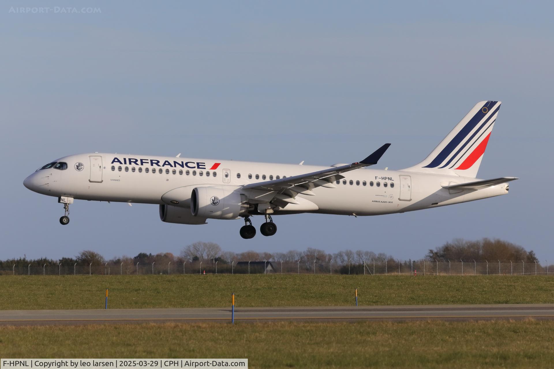 F-HPNL, 2024 Airbus A220-300 C/N 55291, Copenhagen 29.3.2025