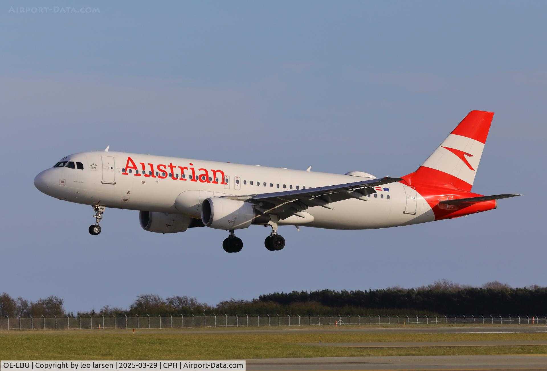 OE-LBU, 2001 Airbus A320-214 C/N 1478, Copenhagen 29.3.2025