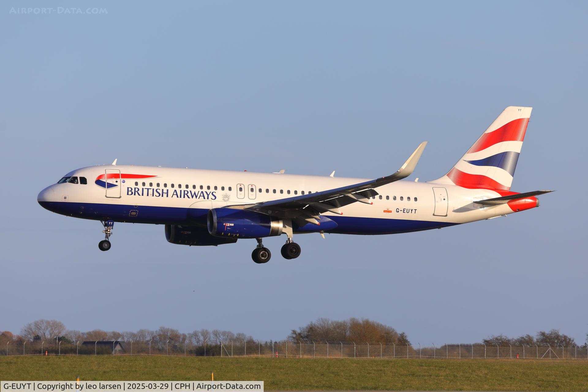G-EUYT, 2014 Airbus A320-232 C/N 5985, Copenhagen 29.3.2025