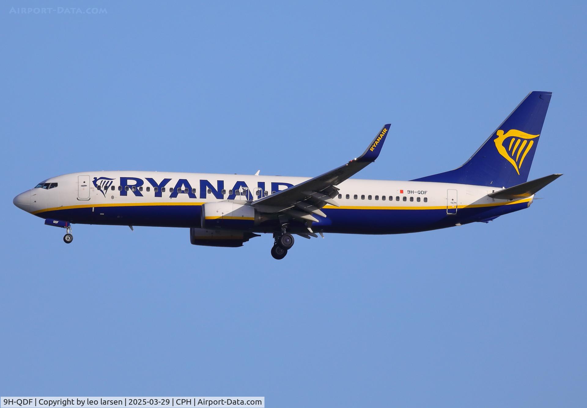 9H-QDF, 2016 Boeing 737-8AS C/N 44755, Copenhagen 29.3.2025