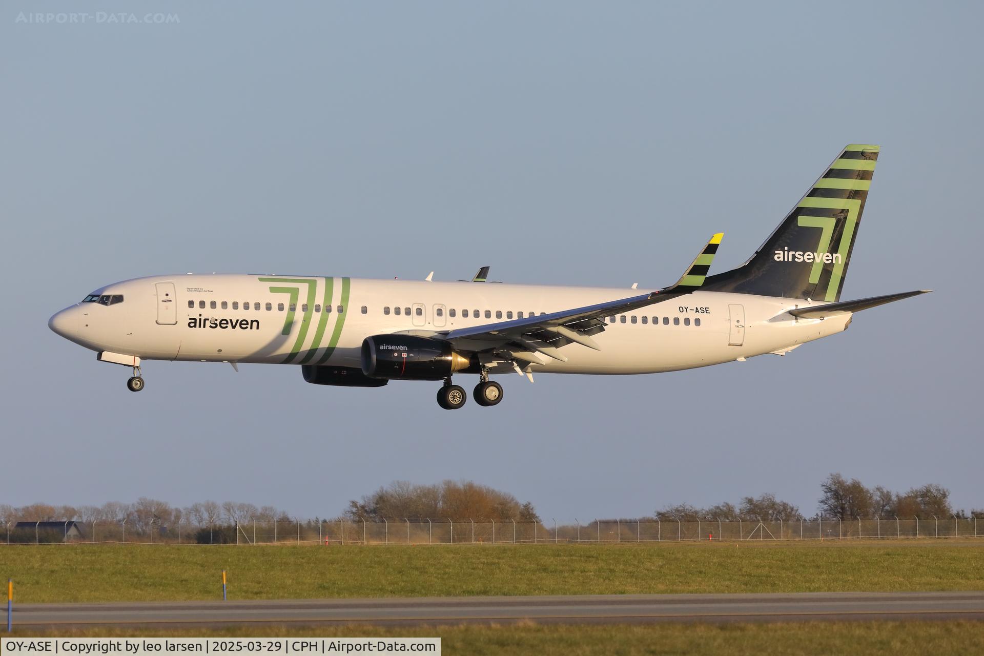 OY-ASE, 2007 Boeing B737-8FH C/N 35101, Copenhagen 29.3.2025