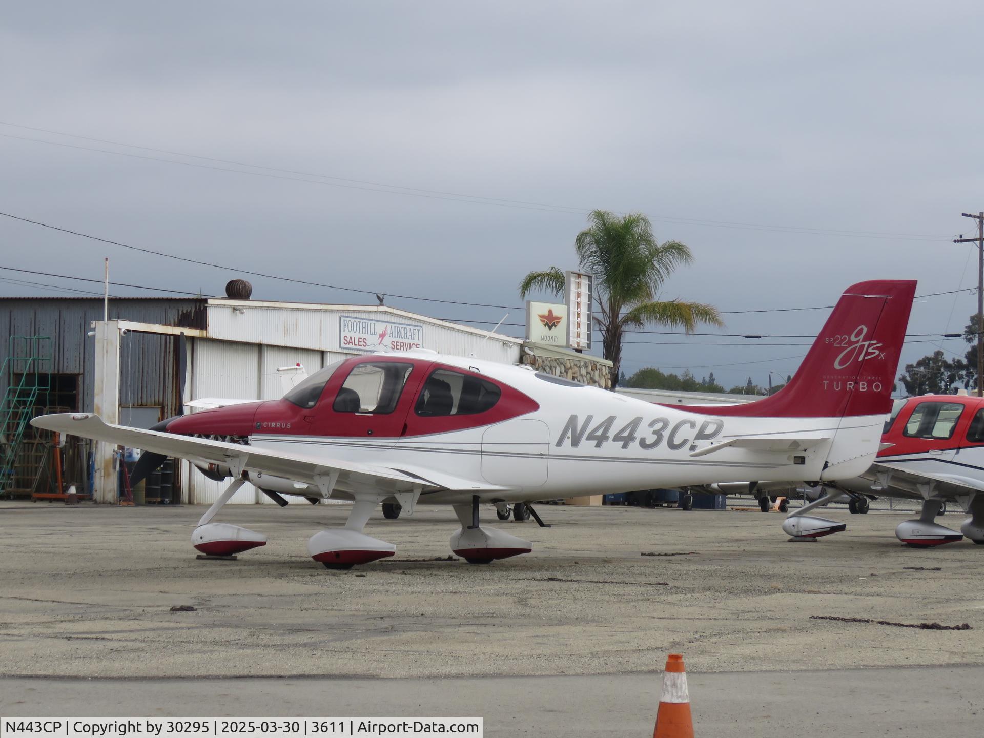 N443CP, 2008 Cirrus SR22 C/N 3296, Parked