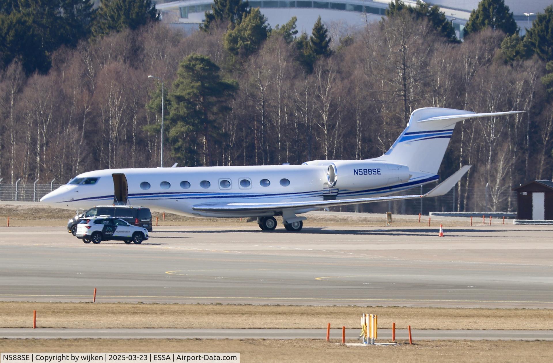N588SE, 2020 Gulfstream Aerospace GVI (G650ER) C/N 6455, Ramp M