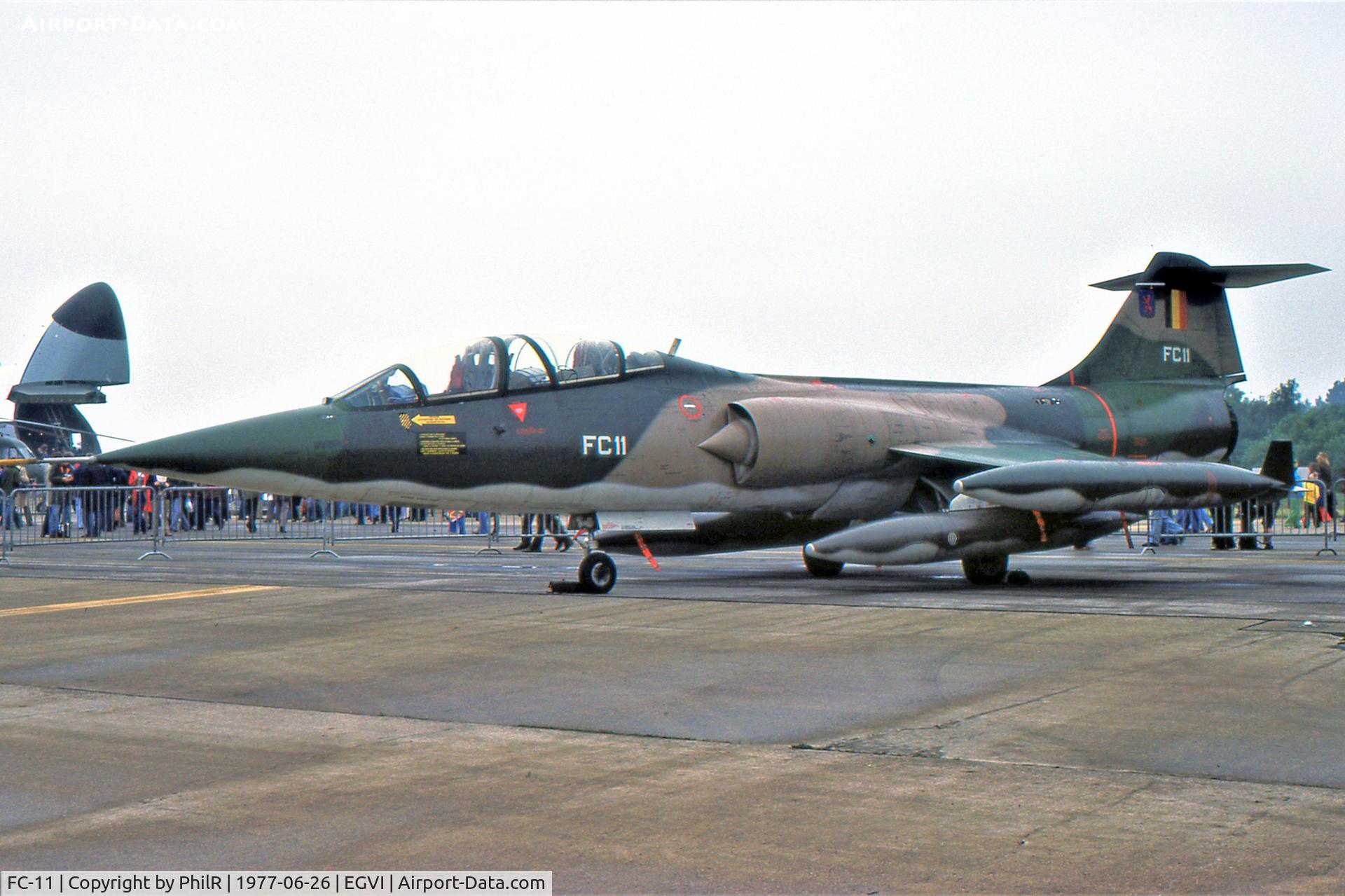 FC-11, Lockheed TF-104G Starfighter C/N 583G-5108, FC-11 1968 Lockheed TF-104G Starfighter BelgAF IAT 