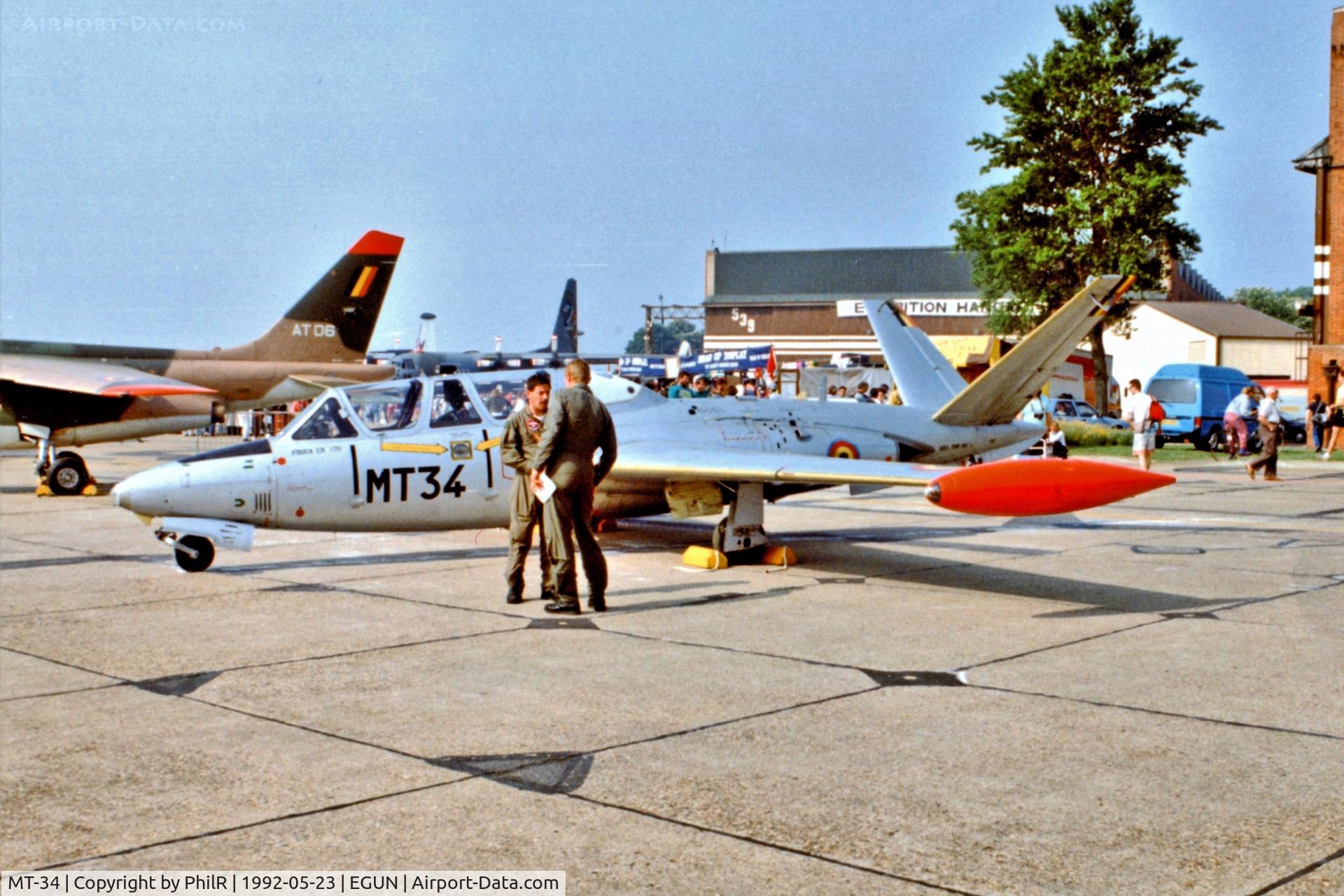 MT-34, Fouga CM-170R Magister C/N 291, MT-34 1960 Fouga CM-170R Magister BelgAF Mildenhall 