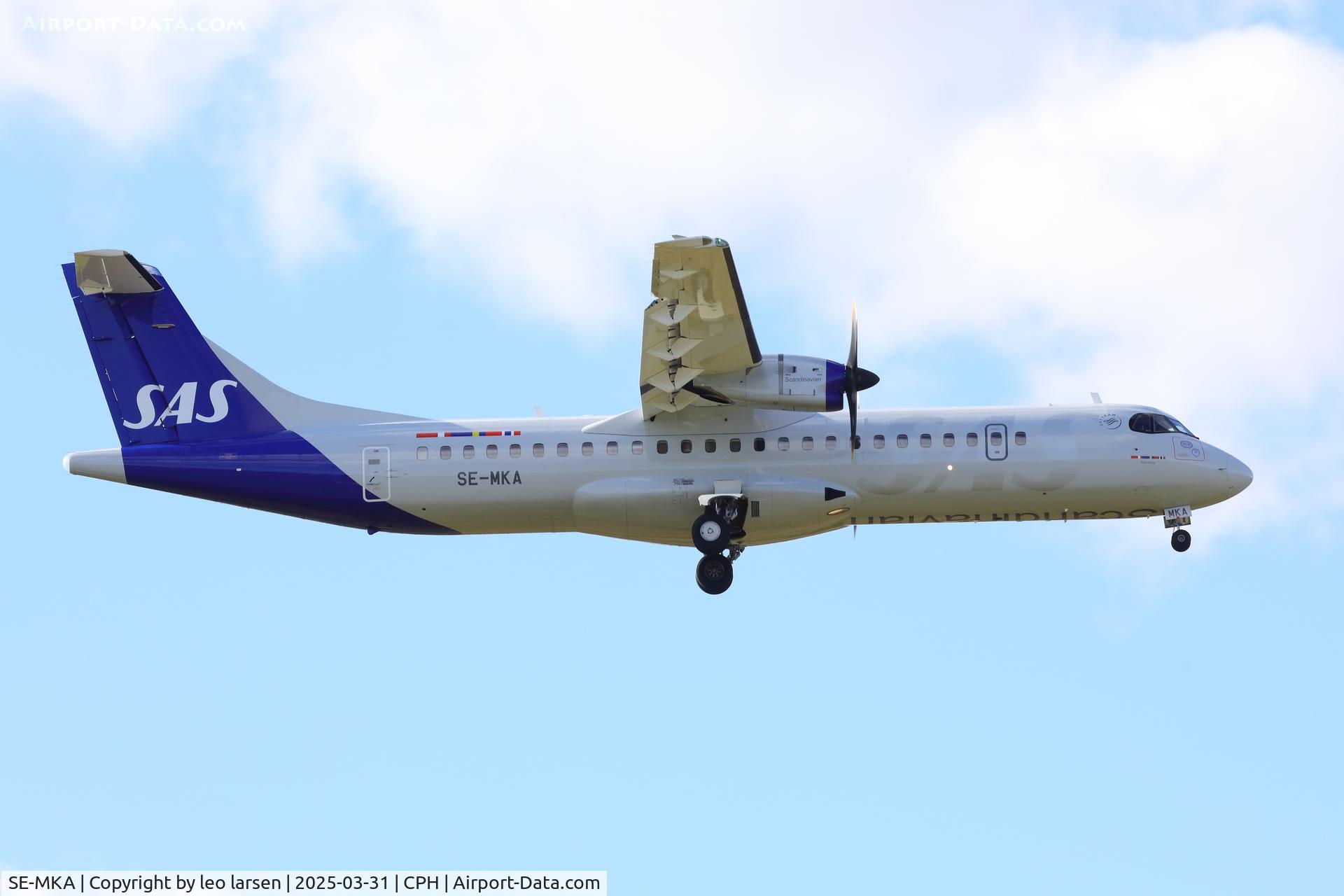 SE-MKA, 2015 ATR 72-212A C/N 1276, Copenhagen 31.3.2025