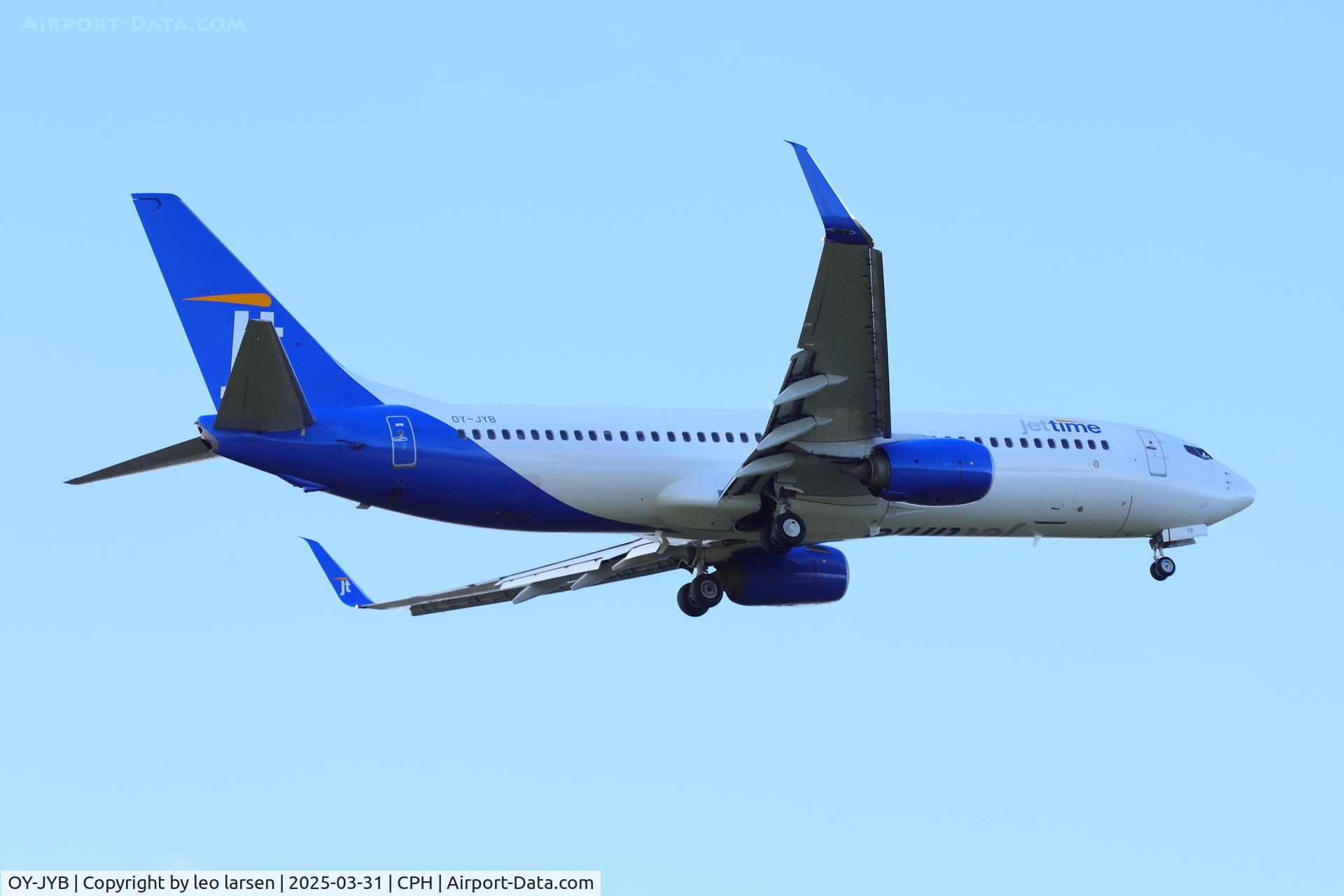 OY-JYB, 2012 Boeing 737-8KN C/N 40254, Copenhagen 31.3.2025