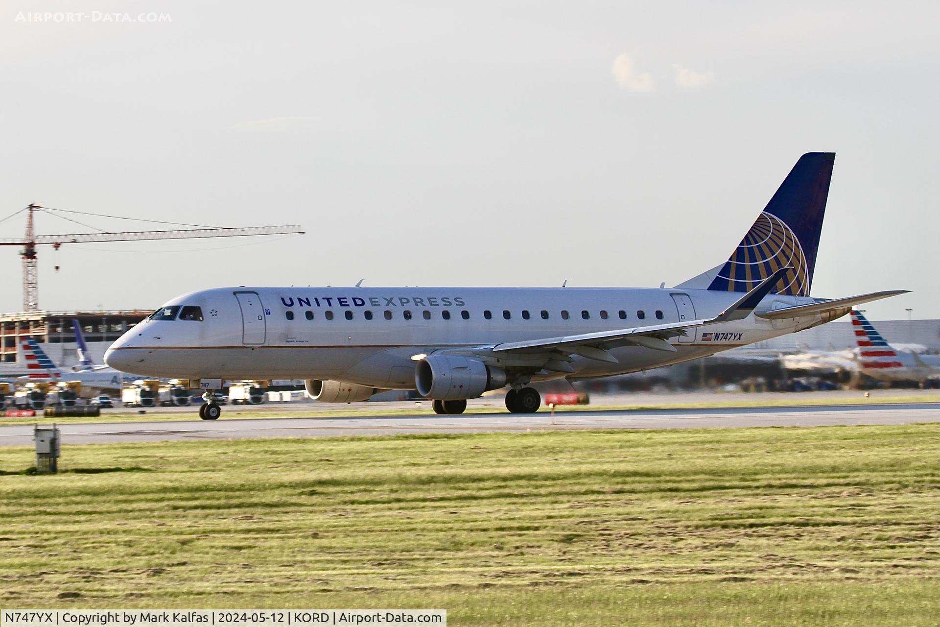 N747YX, 2017 Embraer 175LR (ERJ-170-200LR) C/N 17000676, E75L Republic Airways/United Express N747YX EMBRAER 175 departing 22L KORD