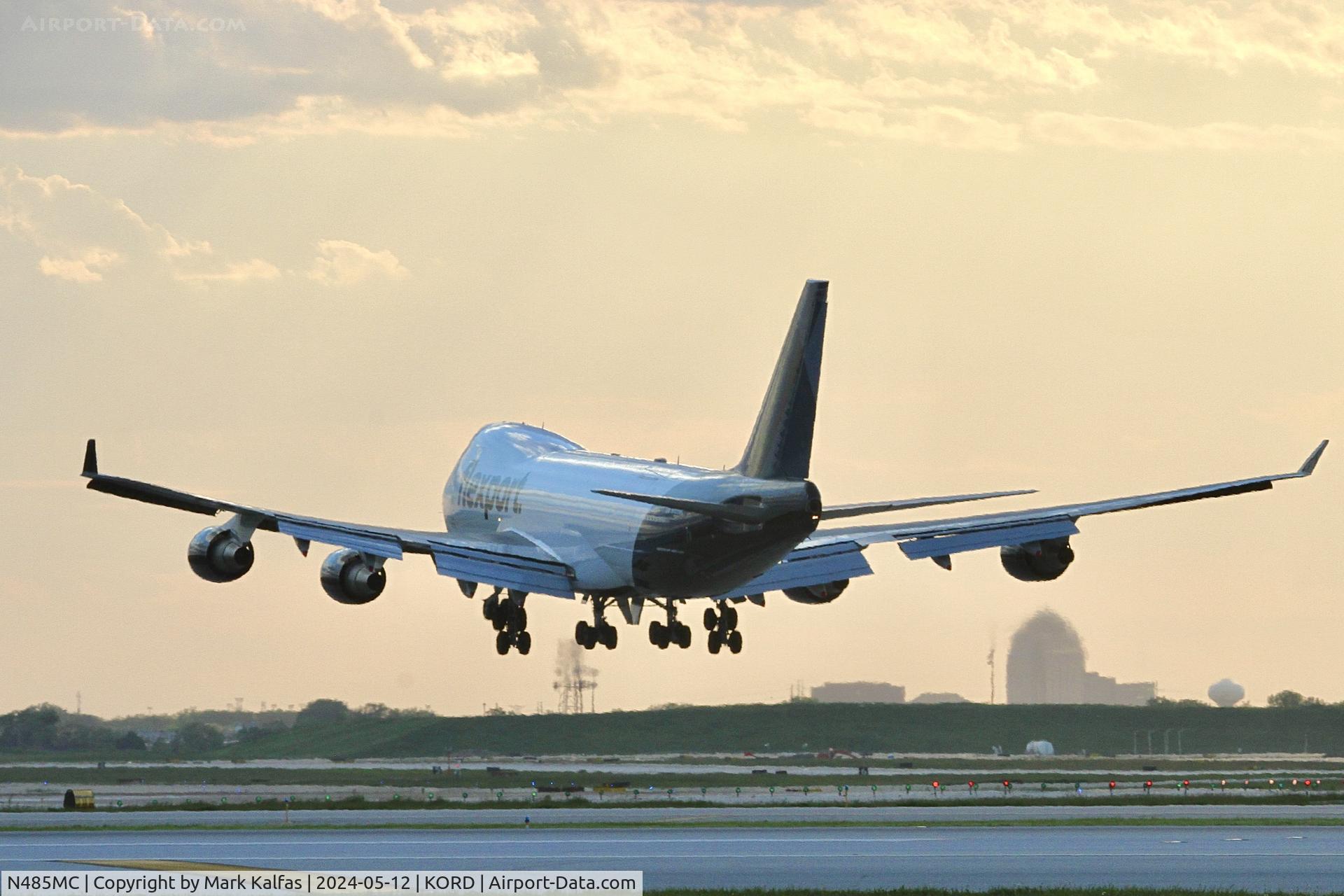 N485MC, Boeing 747-45EF (SCD) C/N 30607, B744 Flexport / Atlas Air Boeing 747-45EF (SCD) N485MC arriving 28C KORD